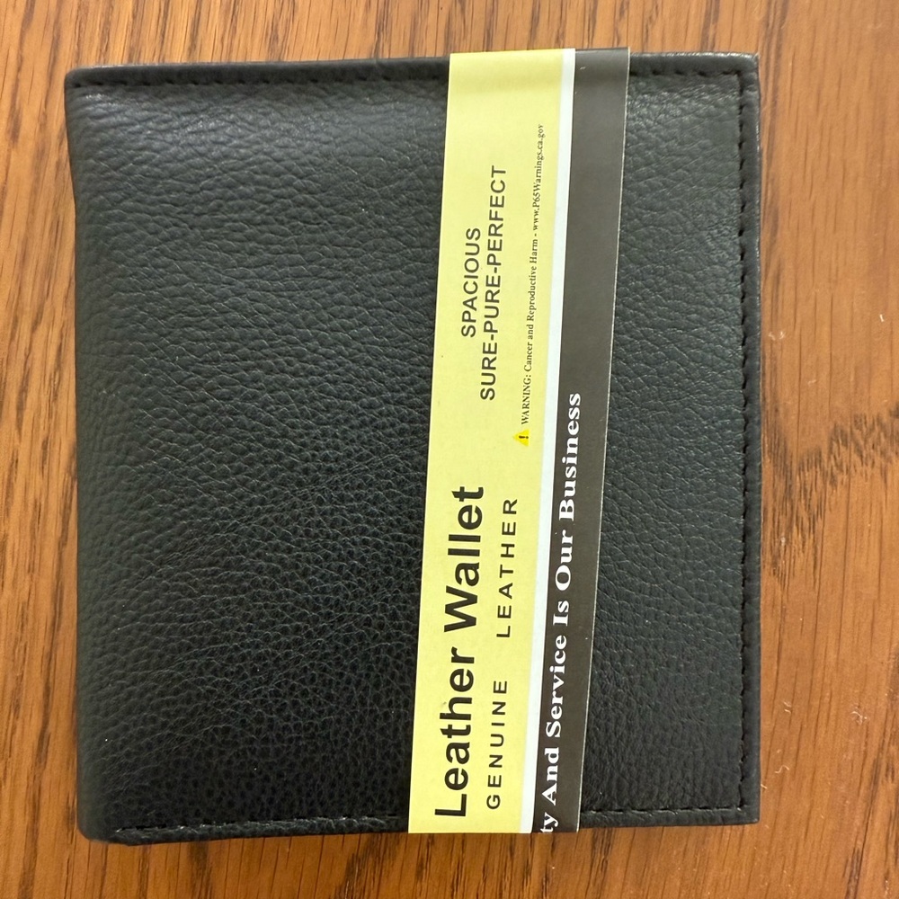 Black Leather Wallet
